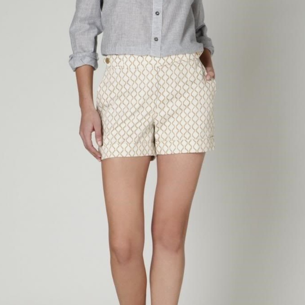 MEADOW RUE anthro High Waist Print Shorts 'Madison' - Picture 9 of 10